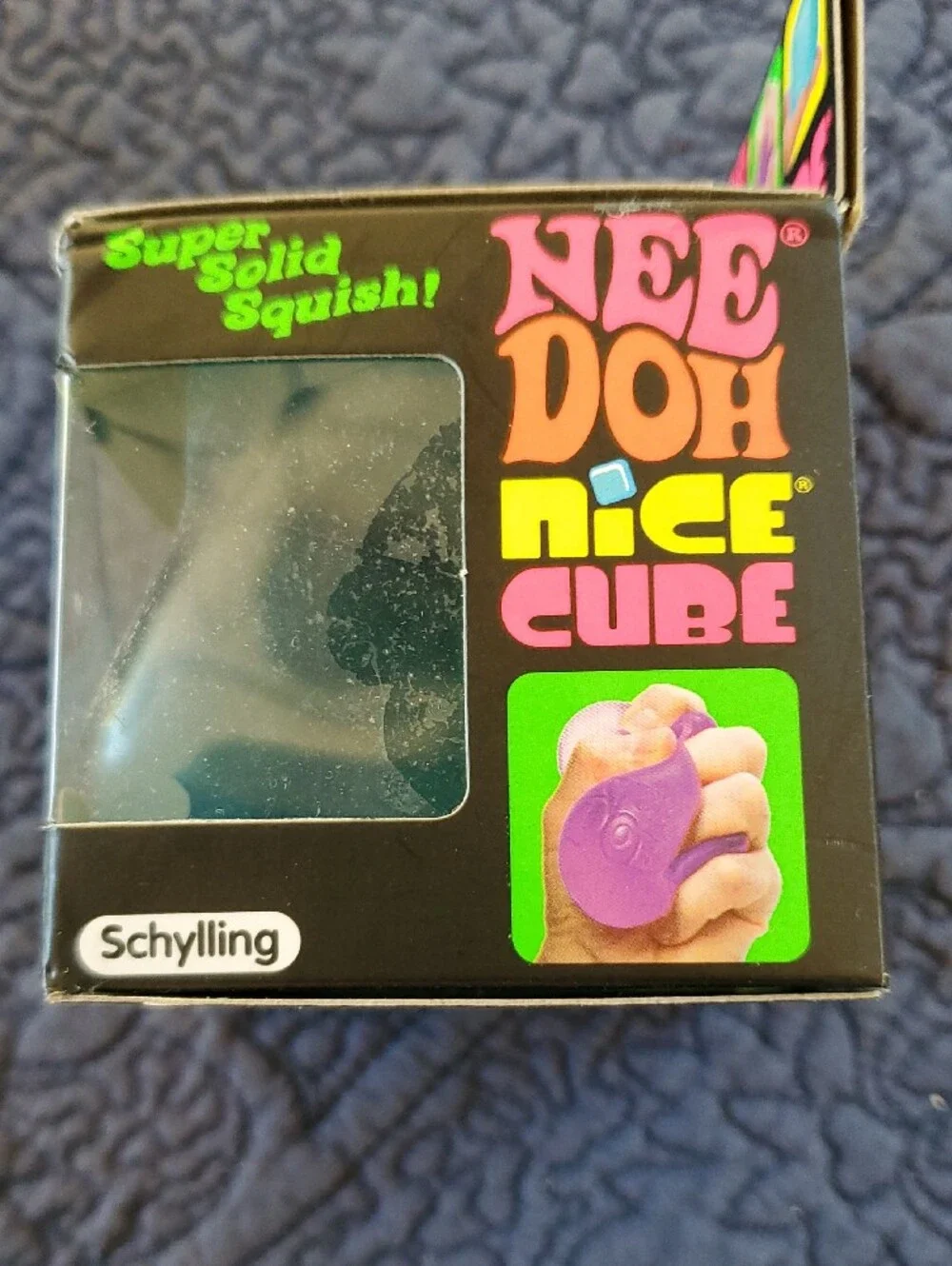 Nice Cube Super Solid Squish! Toy - Blue Nee Doh Needoh Stress Ball